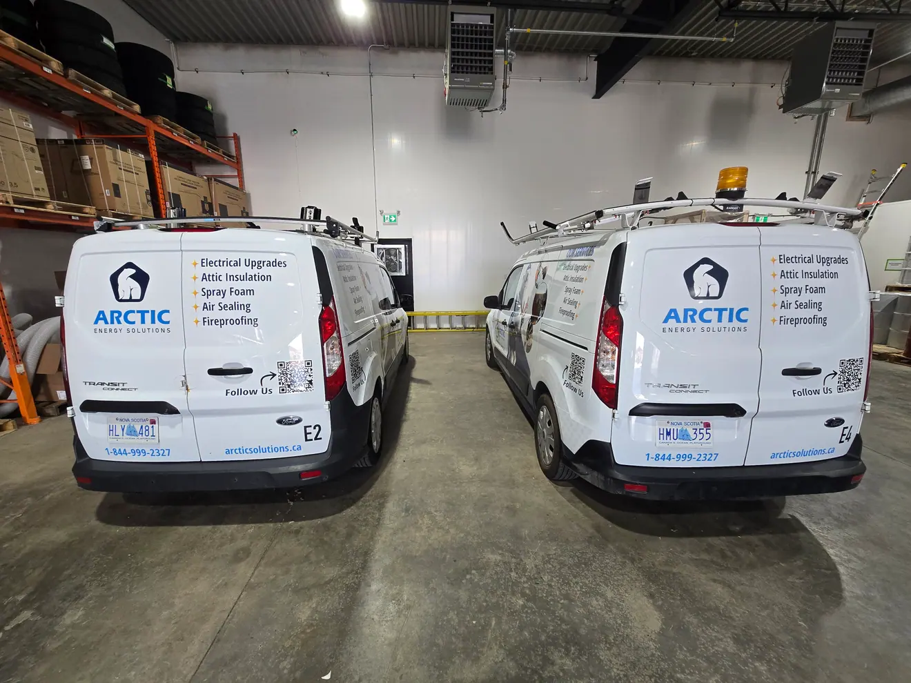 Arctic Energy Solutions service vans branded to match across the fleet by ProFleet Graphics