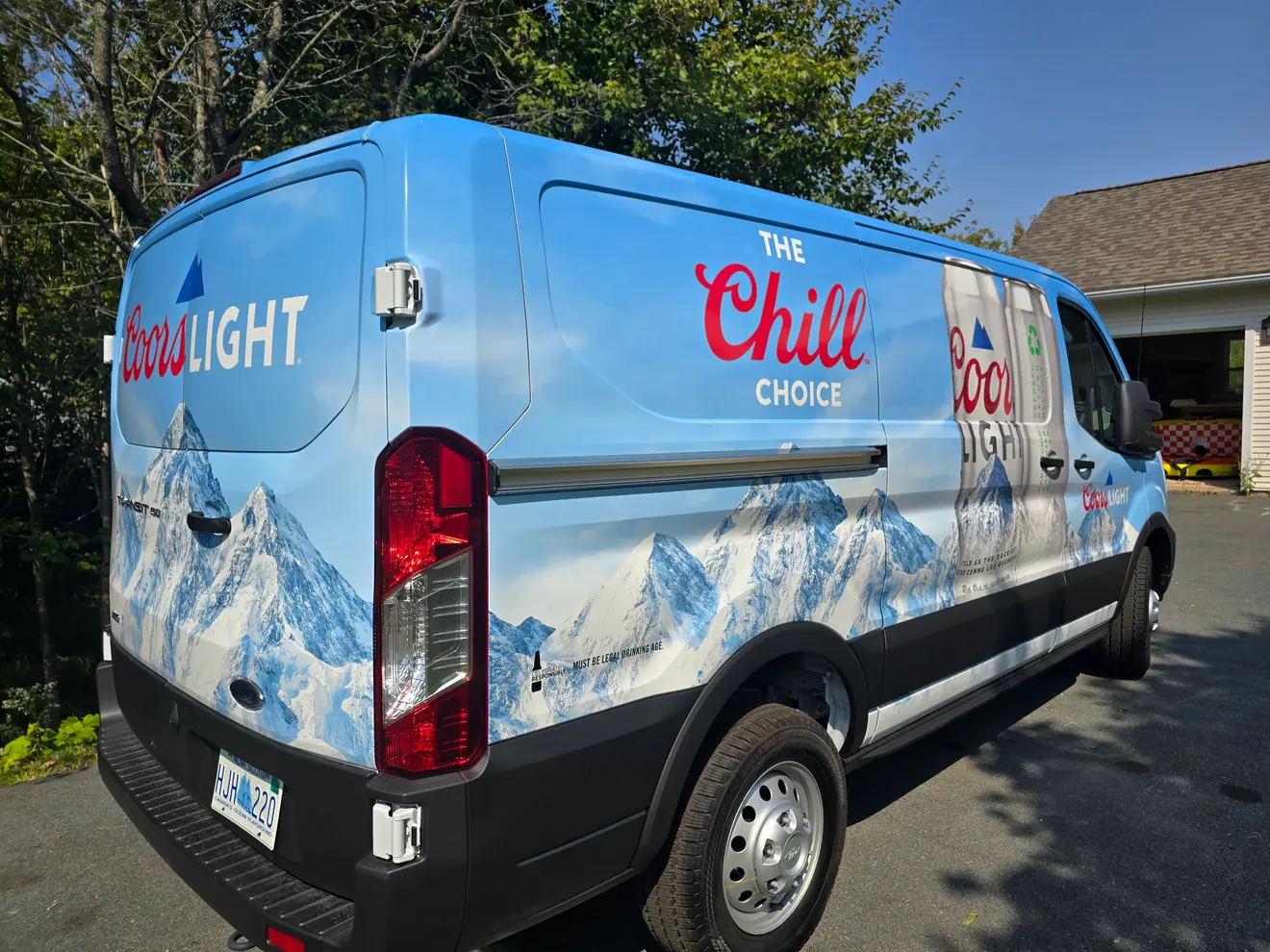 Vehicle wrap project by ProFleet Graphics in Nova Scotia
