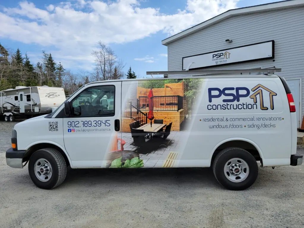 Vehicle wrap project by ProFleet Graphics in Nova Scotia